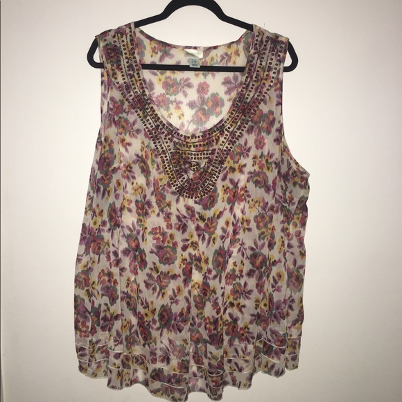 Plus Size Motherhood Maternity Polyester Tank Top - Picture 3 of 9